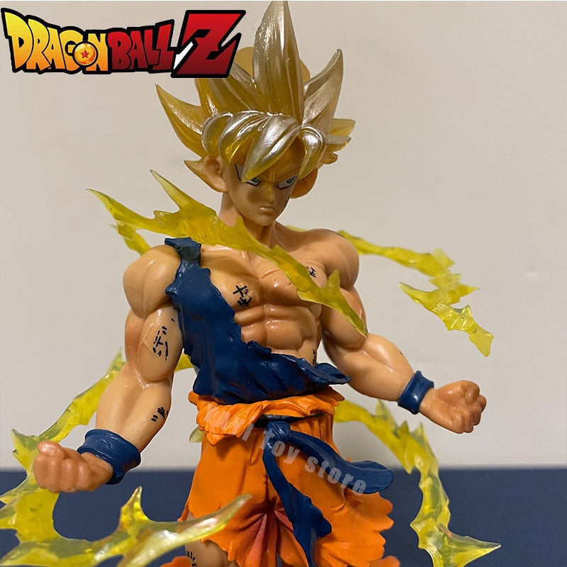 Hot Dragon Ball  Son Goku Super Saiyan Anime Figure 16cm Goku DBZ Action Figure Model Gifts Collectible Figurines for Kids