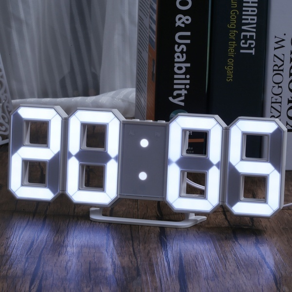 Relógio Digital 3D Led